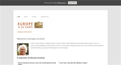 Desktop Screenshot of europealacarte.co.uk