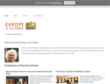 Tablet Screenshot of europealacarte.co.uk